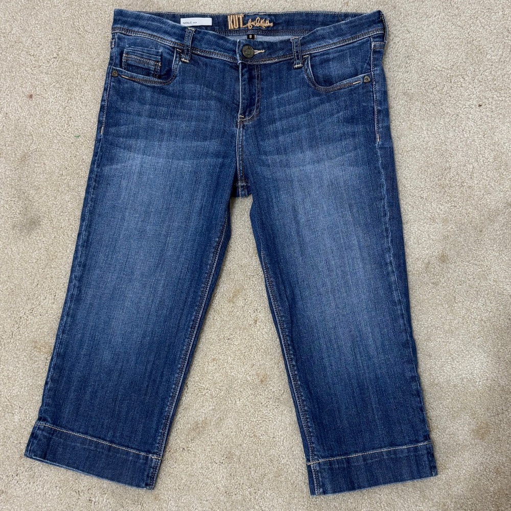 Kut from the Kloth Dark Wash Cropped Jeans